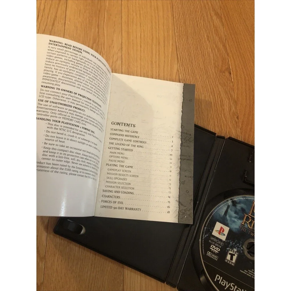 The Lord of the Rings: Two Towers (PlayStation 2 PS2)‎ Black Label
